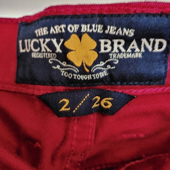 Lucky Brand Jeans Sofia Capri, Wine Red, 26 - Picture 5 of 7
